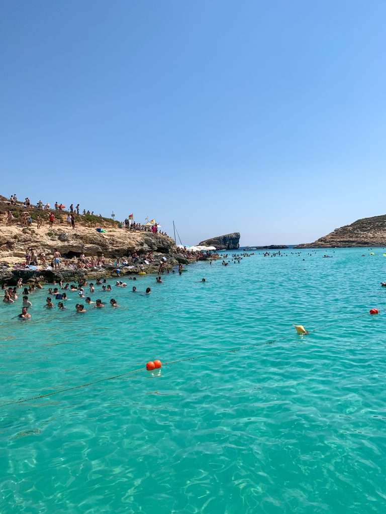 A view from the ferry over to the Blue Lagoon on the island of Camino. A definite reason to visit Malta! 