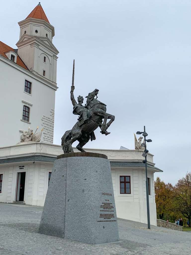 Image shows an external view of Bratislava Castle, a must see when spending 3 days in Bratislava