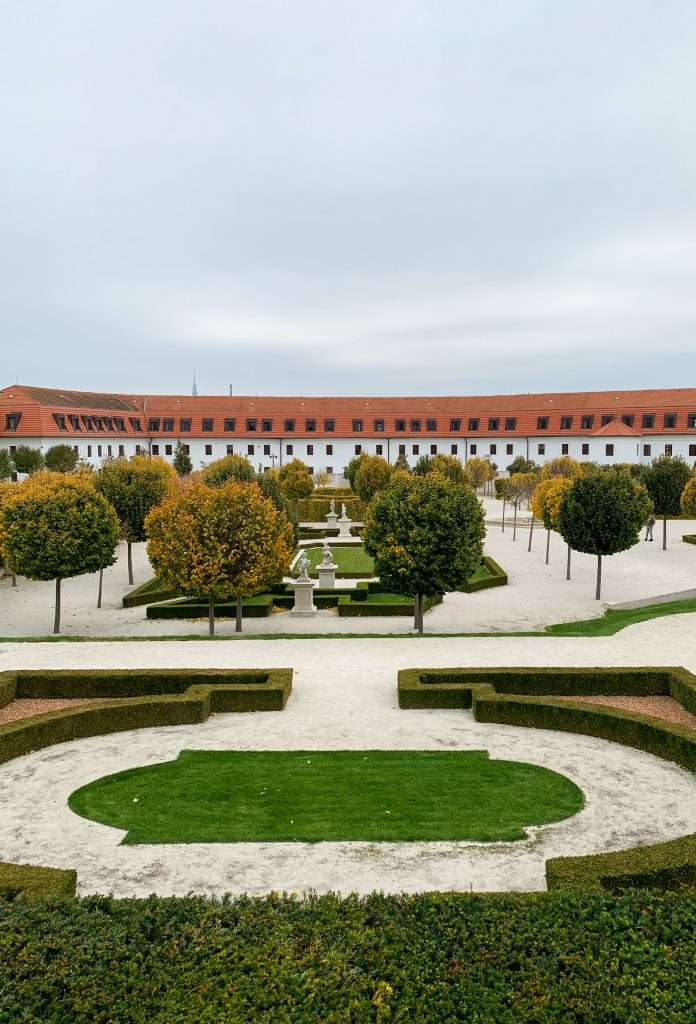 Image shows part of the Bratislava Castle gardens