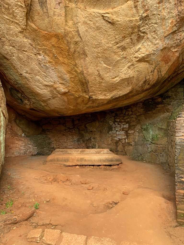 Image shows part of the Rock Fortress at Sigirya. A visit here is one of the best things to do in Sri Lanka  