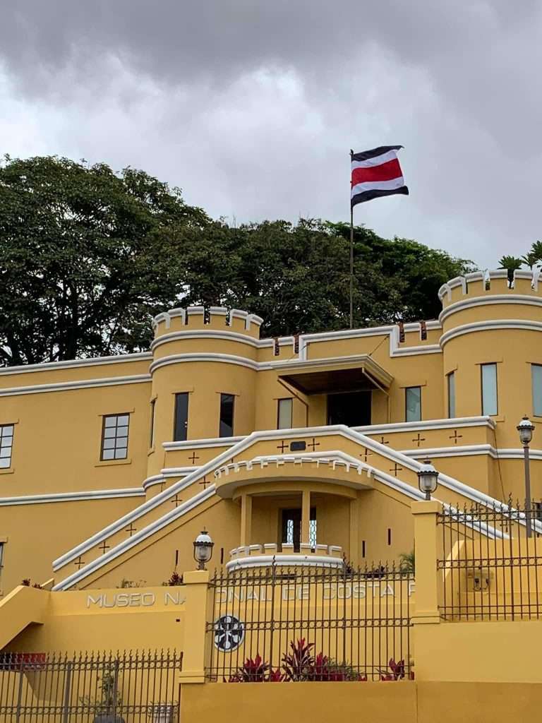 Image shows the National Museum of Costa Rica in San Jose, one of the places to visit during a trip to Costa Rica