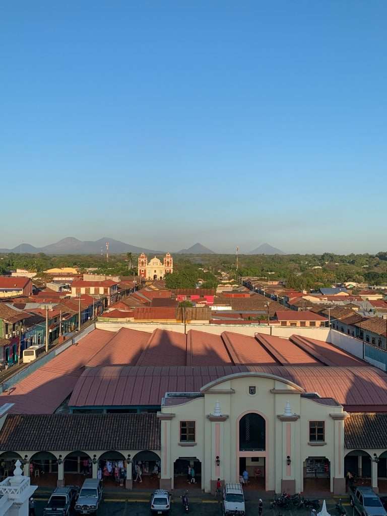 A view over Leon from the rooftop of Leon Cathedral.