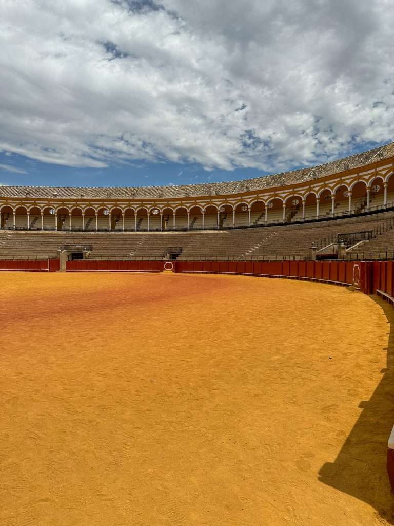 Image of the bullring in Seville. Taking a tour of the bullring is one of the best things to do in Seville. 