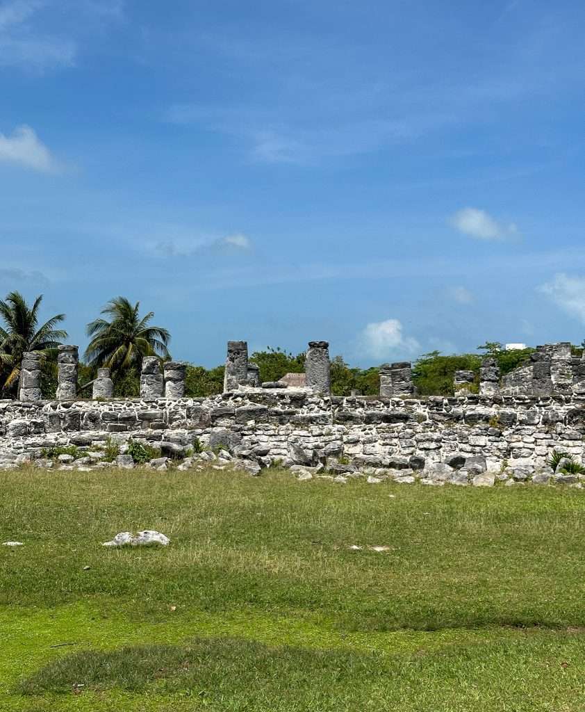A view of more of the Mayan ruins located along the hotel zone in Cancun at the El Ray Mayan Ruins site.